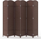 JOSTYLE Outdoor Privacy Screen 6-Panel Folding Room Divider Space Partition by Jostyle