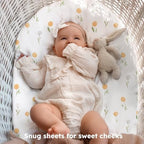 Baby Bassinet Sheets, 3 Pack Fitted Bassinet Mattress Sheets, Compatible - Image 3