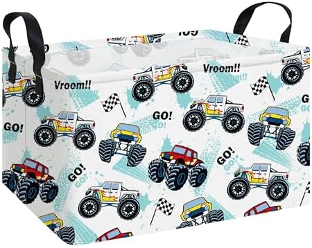Rectangular Monster Truck Storage Basket by INGHUA