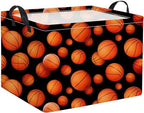 Rectangular Basketball Kids Gift Bin Organizer Shelf Book Room Decor by TIBAOLOVER