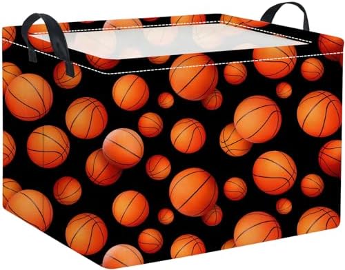 Rectangular Basketball Kids Gift Bin Organizer Shelf Book Room Decor by TIBAOLOVER