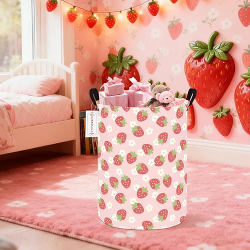 Foldable Waterproof Round Fabric Laundry Basket Home - Image 4