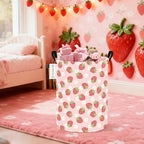 Foldable Waterproof Round Fabric Laundry Basket Home - Image 4