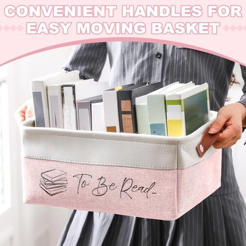 Marsui 1 Pcs TBR Basket Book Storage Bin Bookish Gifts - Image 3