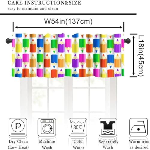 Colourful Crayon Valance Curtain - Image 3