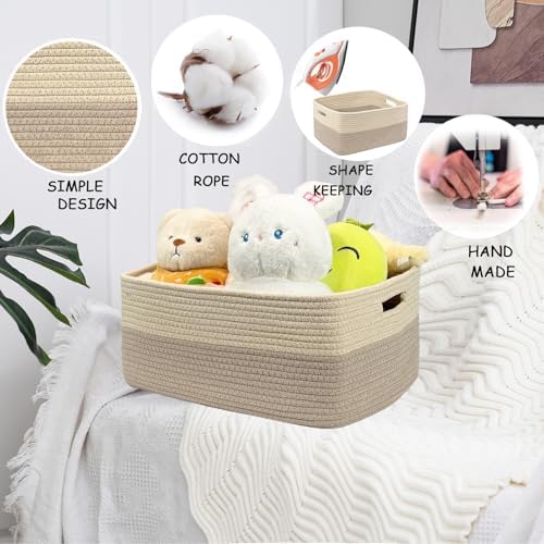 COMFY-HOMI Cotton Rope Woven Basket - Image 5