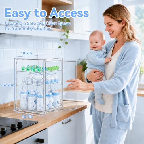 Baby Bottle Storage Organizer for Countertop Cabinet - Image 2