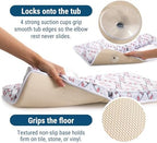 Wildkin Bath Kneeler & Elbow Rest Pad, Dual-Layer Foam, 4 Suction Cups - Image 4
