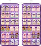 Dual-sided Baby Shoe Organizer Closet Hanging Toddler Shoes Storage by TEMUORG