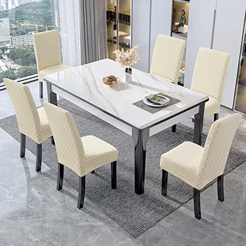 Genina Waterproof Dining Chair Covers Set of 2 Parsons Chair Slipcovers - Image 6