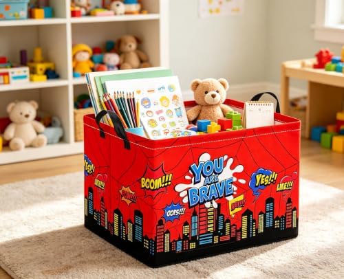 Rectangular Kids Storage Basket Baby Gift Basket Cute Storage Bin Organizer - Image 4
