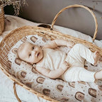 Muslin Bassinet Sheets 2 Pack, Universal Cotton Fitted Baby Mattress Sheet - Image 2