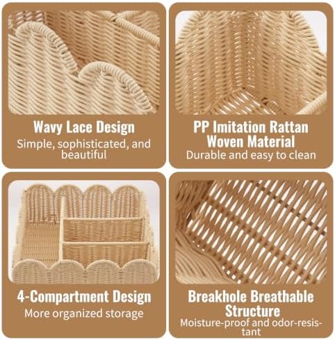 Diaper Caddy Organizer, Scalloped Changing Table Organizer - Image 3