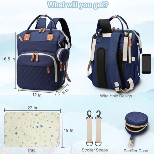 SHITIESHOU Diaper Bag Backpack Baby Bag, Baby Girl Boy Diaper Bag - Image 6