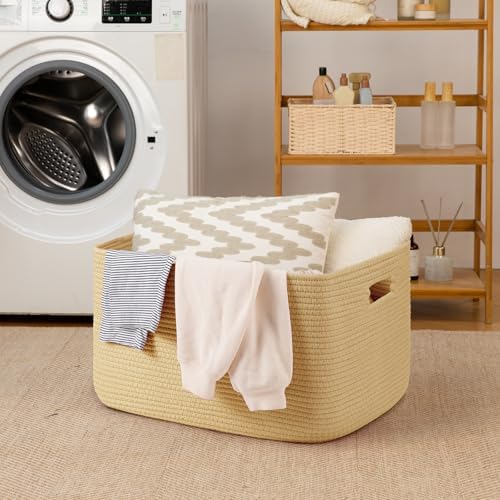 OIAHOMY 75L Large Blanket Basket Woven Storage Basket - Image 6