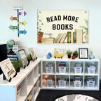 Lacama Reading Nook Decor Read More Books Linen Banner - Image 5