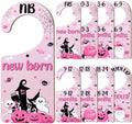 Halloween Baby Closet Dividers 8Pcs – Pink Black Wooden Double-Sided Clothes by CORNERLACE
