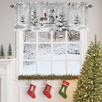 Vandarllin Winter Christmas Valance Curtains - Image 3