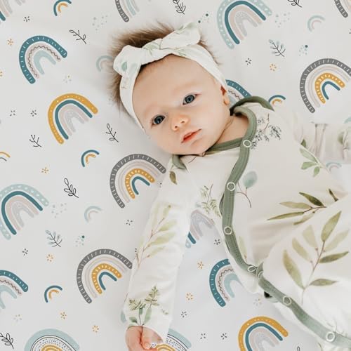 Stretch Fitted Bassinet Sheet Set BROLEX 2 Pack Cradle Sheets - Image 4