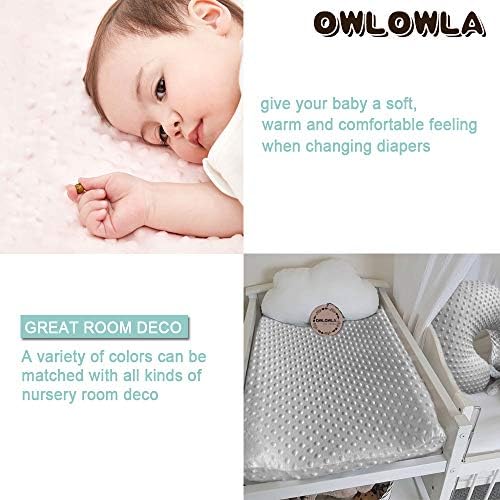 Owlowla 2Pack Changing Pad Cover Soft Minky Table Sheets Baby Boys Girls - Image 5