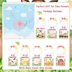 Baby Closet Dividers 8PCS, Farm Animal Theme Wooden Double-Sided Clothes Size - Image 5