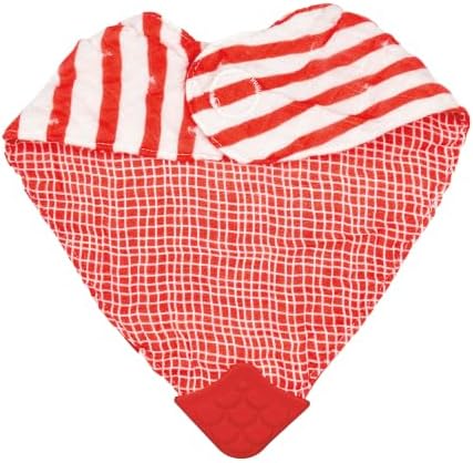 Nuby Reversible 100% Natural Cotton Muslin 3 Piece Teething Bib, Arrows/Red - Image 6