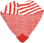 Nuby Reversible 100% Natural Cotton Muslin 3 Piece Teething Bib, Arrows/Red - Image 6