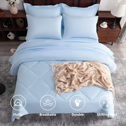 NTBAY Queen Microfiber Bed in a Bag, Comforter Set - Image 2