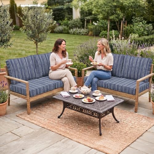 8Pcs Patio Cushion Covers Stretch Outdoor Furniture Protector Slipcovers - Image 2