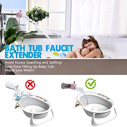 Bath Helper - Bath Tub Faucet Extender - Guides Water Directly from Faucet to - Image 2