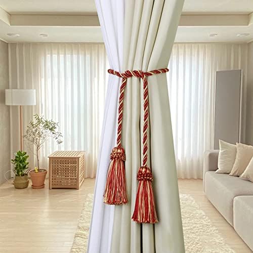 Curtain Tiebacks Handmade Curtain Holdbacks Rope - Image 3