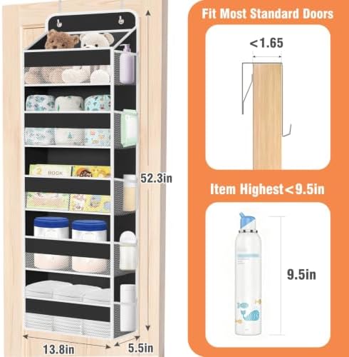 Over The Door Organizer Storage Large Capacity Hanging Bedroom Storage - Image 2
