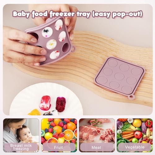 Baby Fruit Food Feeder Breastmilk Popsicle Molds, Silicone Food Freezer Tray - Image 3