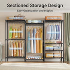 VIPEK V5 Plus Heavy Duty Clothes Rack, Large Modular Closet System - Image 3