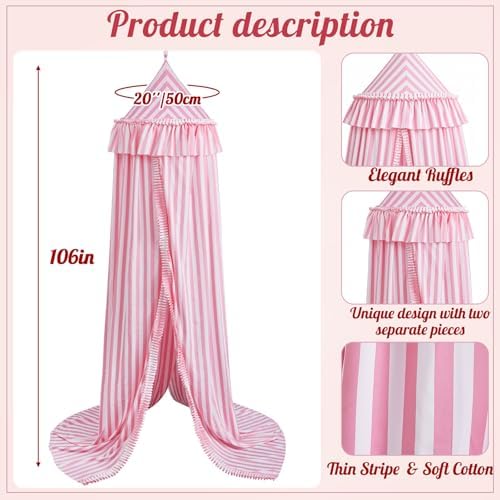 SmoothNovelty Pink Bed Canopy - Image 2