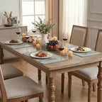 Artoid Mode Light Grey Placemats Set of 4, 12x18 Inch Washable Holiday Table - Image 6