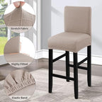 Fuloon Waterproof Barstool Covers Chair Slipcovers, 4 Pack - Image 5