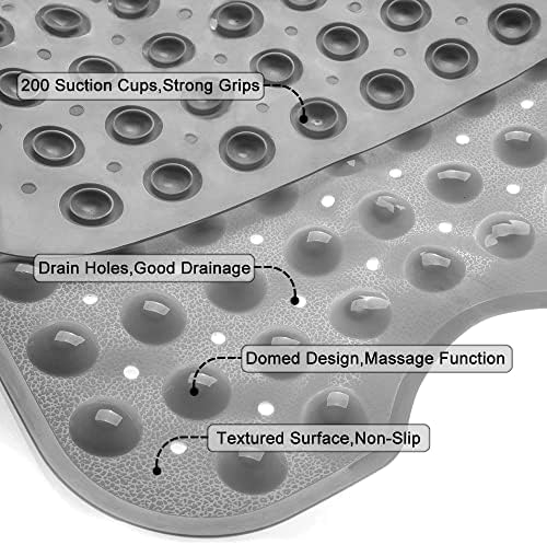 Bathtub and Shower Mats, Extra Long Non-Slip Bath Tub Mat 39 x 16 Inch - Image 3