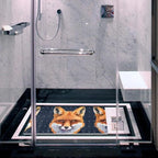 Bathtub Mat Non Slip 26.8x15.1 Inch, Fox Heads Shower Mat - Image 6