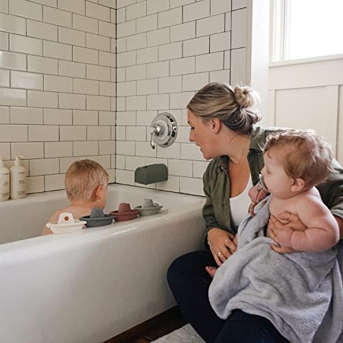 mushie Stackable Bath Boats Floating Toy | Made in Denmark - Image 5
