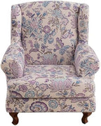 CRFATOP Wingback Chair Covers Wing Armchair Slipcovers by CRFATOP