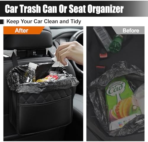 Foldable Car Seat Back Organizer, Large Capacity Hanging Car Backseat Storage - Image 4
