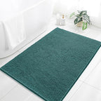 Chenille Bathroom Rug 40"x60" Teal, Large Plush Bath Mat by Kildoss