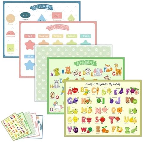 Disposable Placemats for Baby & Toddlers – 40 Pack 12x18 Inches – Sticky Table by CartaChic