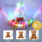 Stuffed Animal Hammock 75LEDs, 20 Colors Warm White 55in Extra Large Storage - Image 6