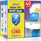 Diaper Pail Refill Bags 40 Pack, Compatible by Unknown