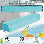 Bathtub Splash Guard for Tub Kids- Silicone Bath Play Shelf - Image 2