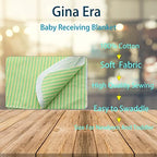 Gina Era Flannel Receiving Blankets, Baby Swaddle Blankets 100% Cotton 4 Pcs - Image 2