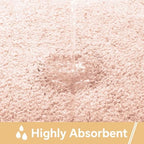 Polyester Bathroom Rug 17"x24" Dusty Pink, Non-Slip Soft Bath Mat - Image 4