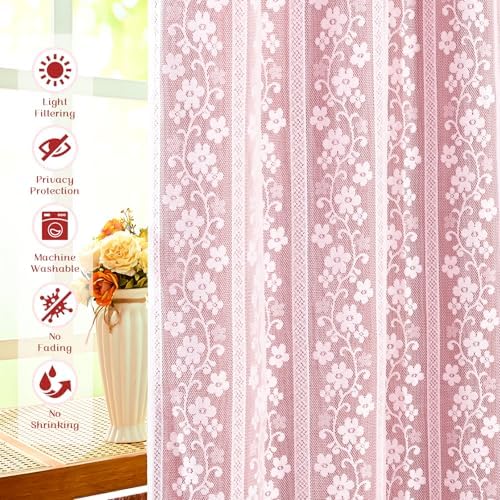 ASPMIZ Linen Kitchen Curtains Double Layers Window Curtain - Image 4